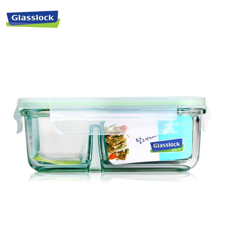 Hộp thủy tinh chia ngăn Glasslock MCRK067 670ml