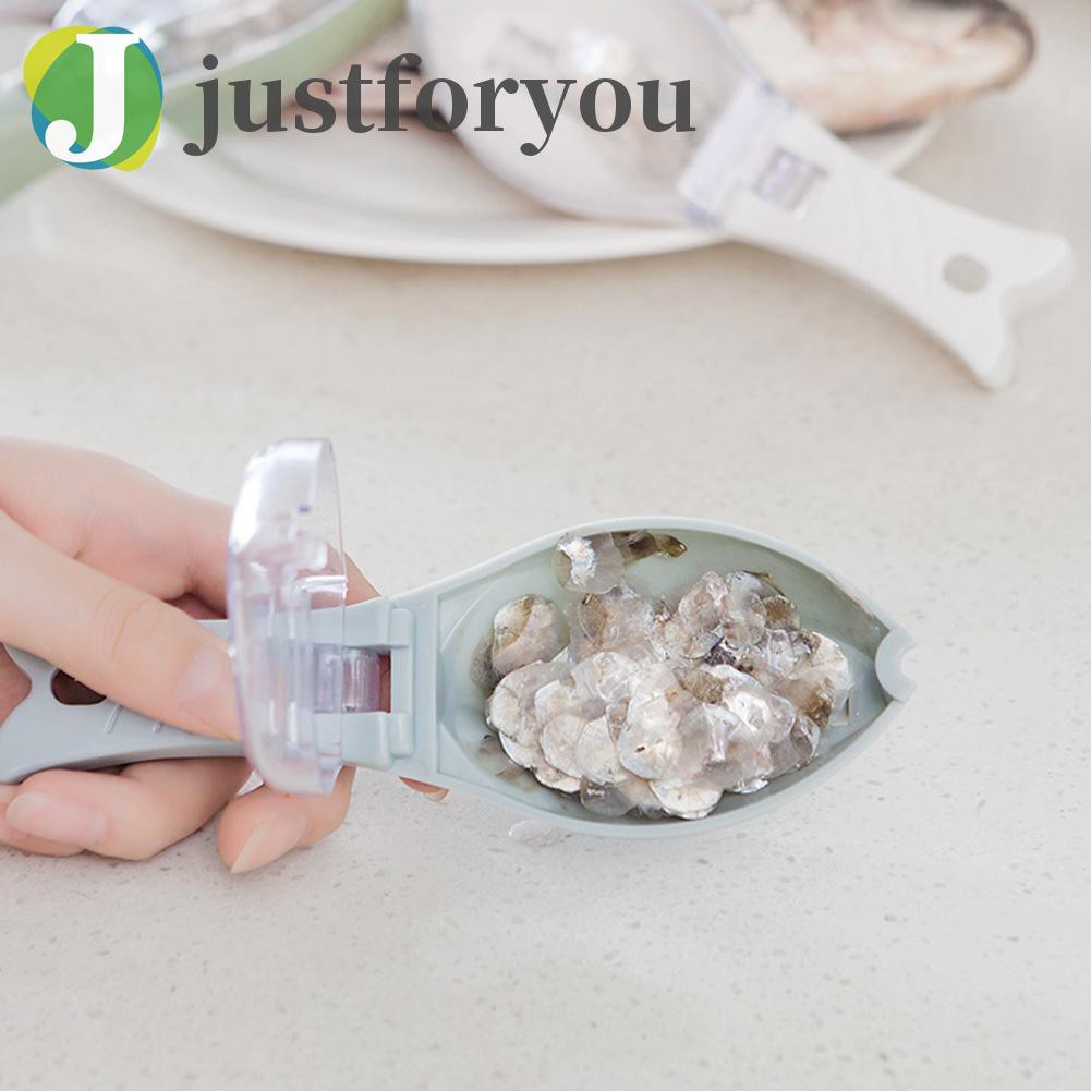 Justforyou Plastic Fish Scales Graters Scraper Fish Cleaning Scraping Scales Device