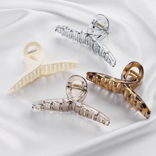 Kẹp tóc càng cua cỡ lớn màu trong suốt hot trend phong cách Hàn Quốc