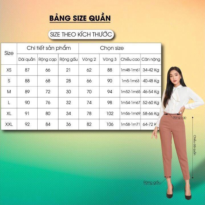 Quần baggy nữ Mophus EQ20027 xếp li, quần tây ống suông vải co dãn thời trang công sở cao cấp  ྇