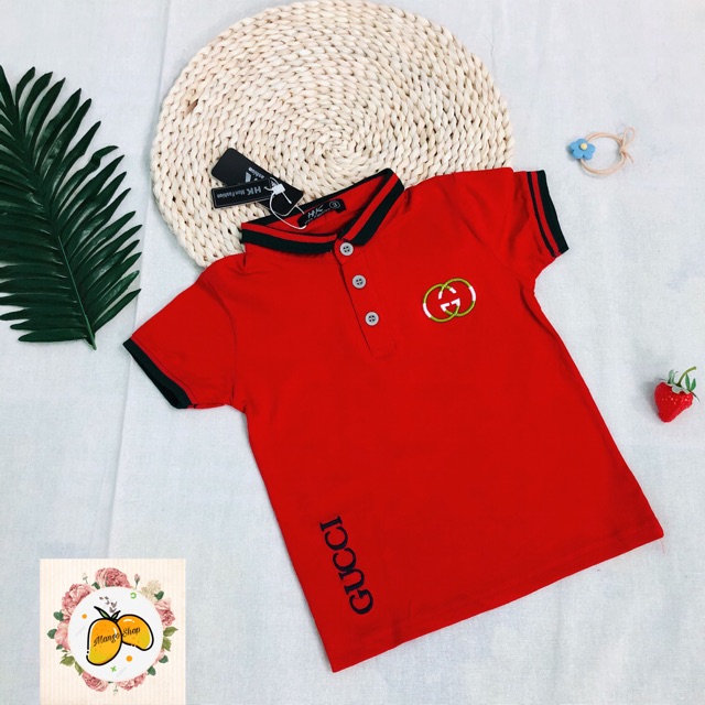 XẢ KHO Áo polo bé trai cao cấp cotton 100%, chất đẹp mát mịn, co giãn (7-35kg)