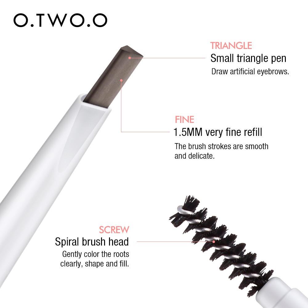 O.TWO.O Eyeshadow + Brush + Eyebrow Pencil + Eyeliner + Eyebrow Knife 160g