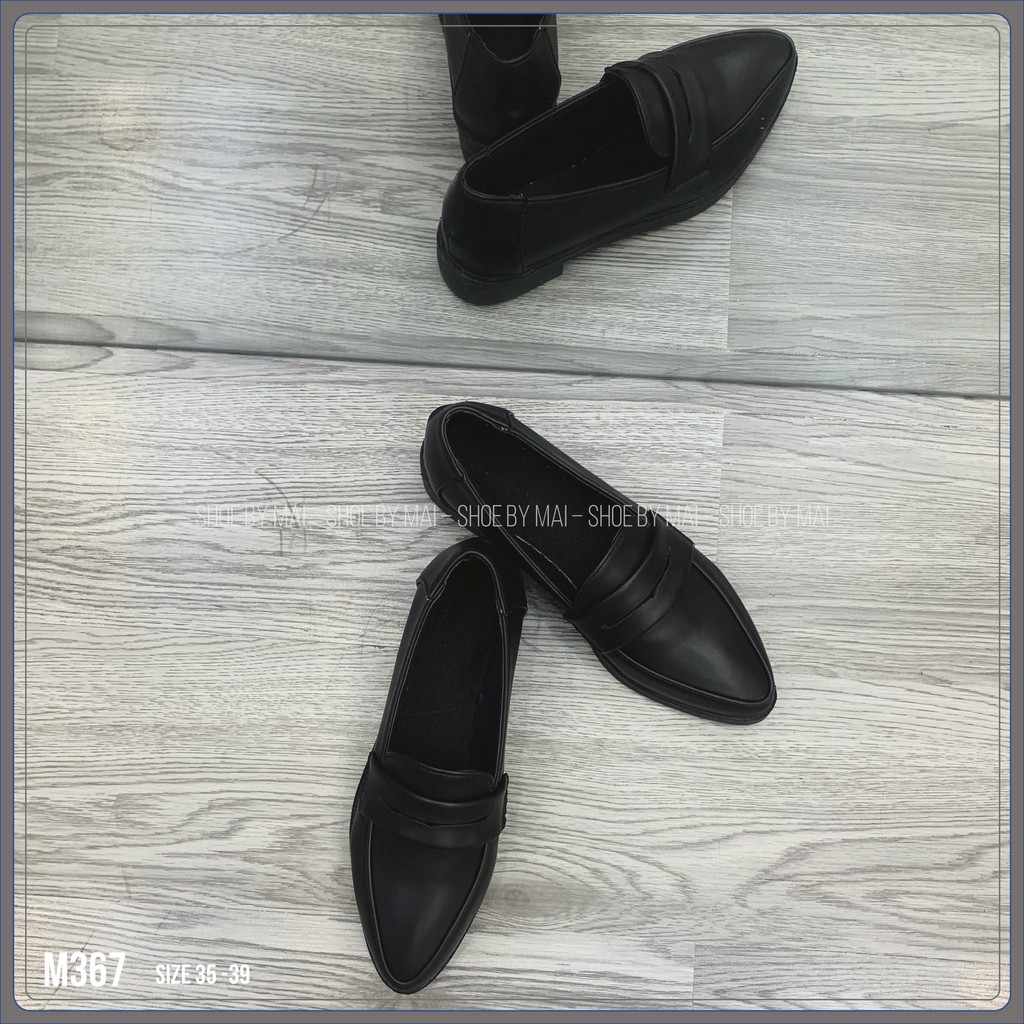 Giày lười nữ mũi nhọn phong cách đơn giản M367 SHOEBYMAI