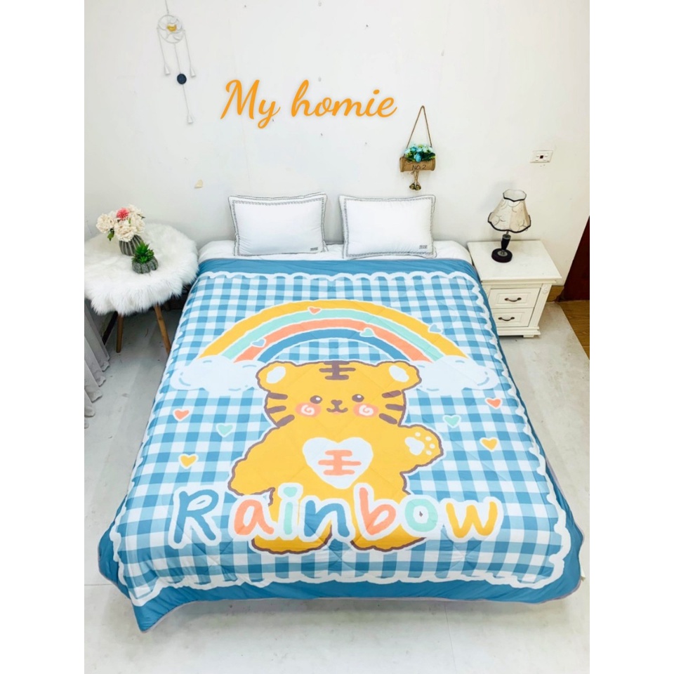 CHĂN THUN LẠNH - Phong cách Hàn Quốc - đắp mùa hè hoặc phòng điều hoà rất hợp