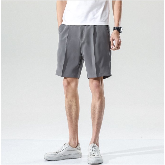 Quần đùi nam âu màu đen ghi trắng đẹp thoáng mát mặc hè Pon.mens hà nội hcm