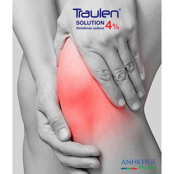 Chai xịt Traulen 4% Solution 25g- Xịt giảm đau vai, đau cơ, đau khớp, bầm tím, bong gân, căng cơ