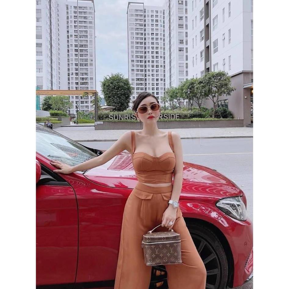 Set Cúp Ngực Quần Ống Suông Cao Cấp - Set Bộ Nữ Hot | BigBuy360 - bigbuy360.vn