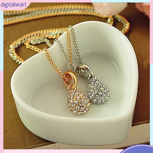 Dây chuyền dài đính đá hình giọt nước thiết kế thời trang