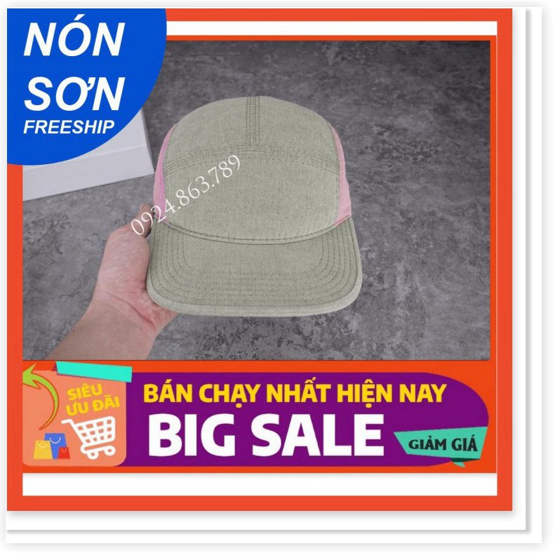 MỚI 2021 - Nón Sơn Vải Cotton Màu Xám Bạc Cực Chất Ôm Đầu Không Bay Mũ