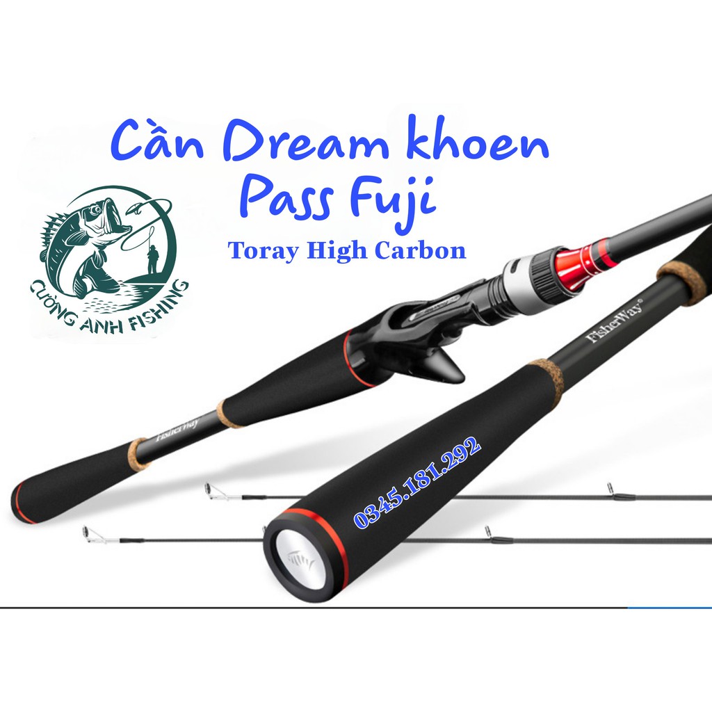 🔰Cần câu lure Dream - Spinning ( Khoe Pass Fuji ) 🔰 Cam Kết Chính Hãng 🔰 Cần Lure Lóc