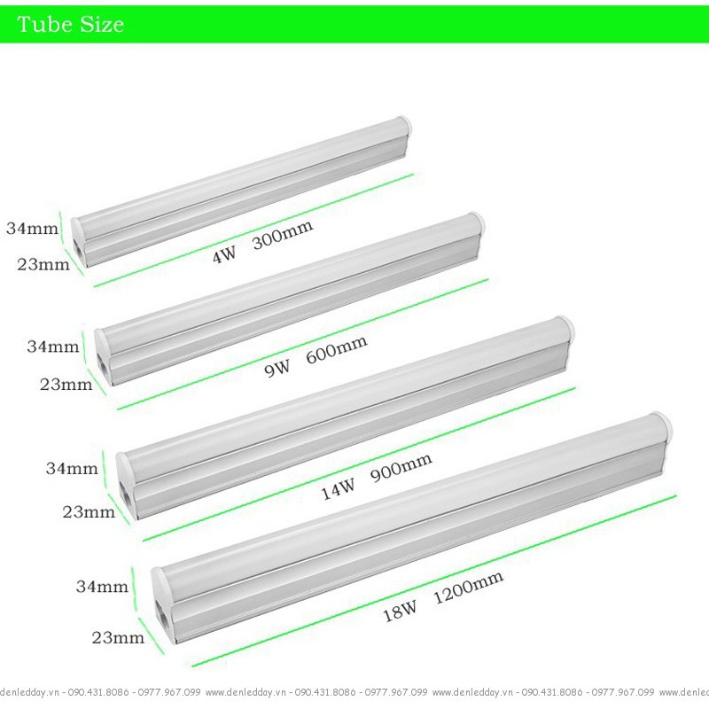 Bộ Tuýp Led liền máng T5 - 0.6M ASIA