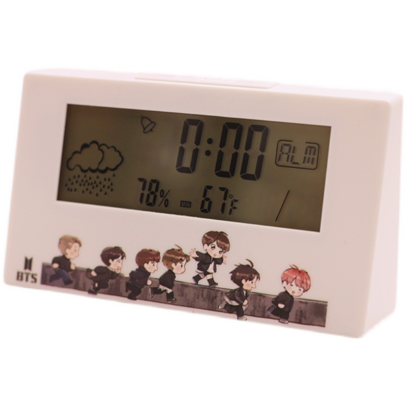 Đồng Hồ Báo Thức Đa Năng In Hình Nhóm Nhạc Bts