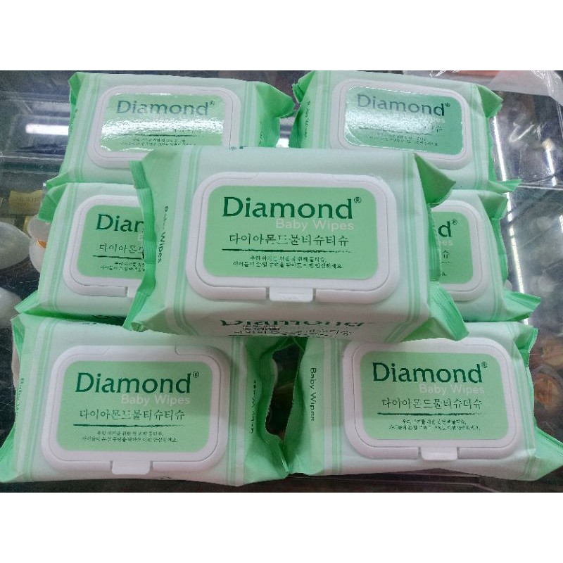 Khăn ướt Diamond Baby Wipes, hàng công ty, date mới