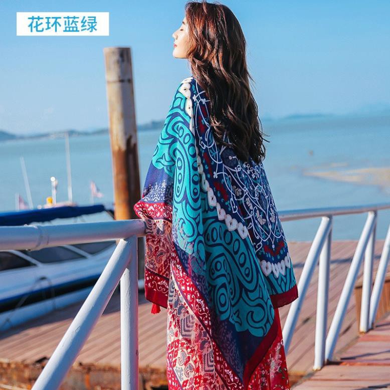 Khăn Choàng Đi Biển  Hàng Cao Cấp, khăn đi biển đẹp