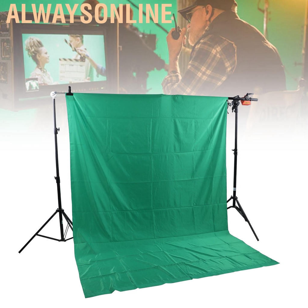 Alwaysonline Photographic Green Screen Cotton Polyester Perforated Background Cloth for Shooting
