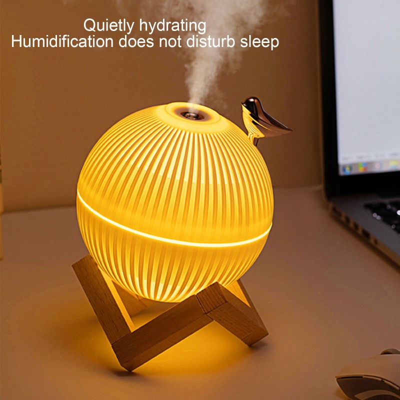 Máy Phun Sương Tạo Độ Ẩm Không Khí Hình Chú Chim Kèm Giá Đỡ Và Sạc USB Tiện Dụng
