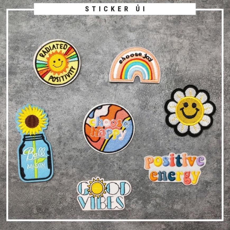 Sticker ủi áo cao cấp, miếng dán quần áo dùng làm Patch ủi, miếng vá quần áo, vá áo phao, trang trí BALO