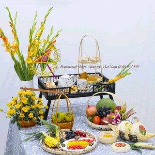 Quang gánh mini bộ trang trí decor