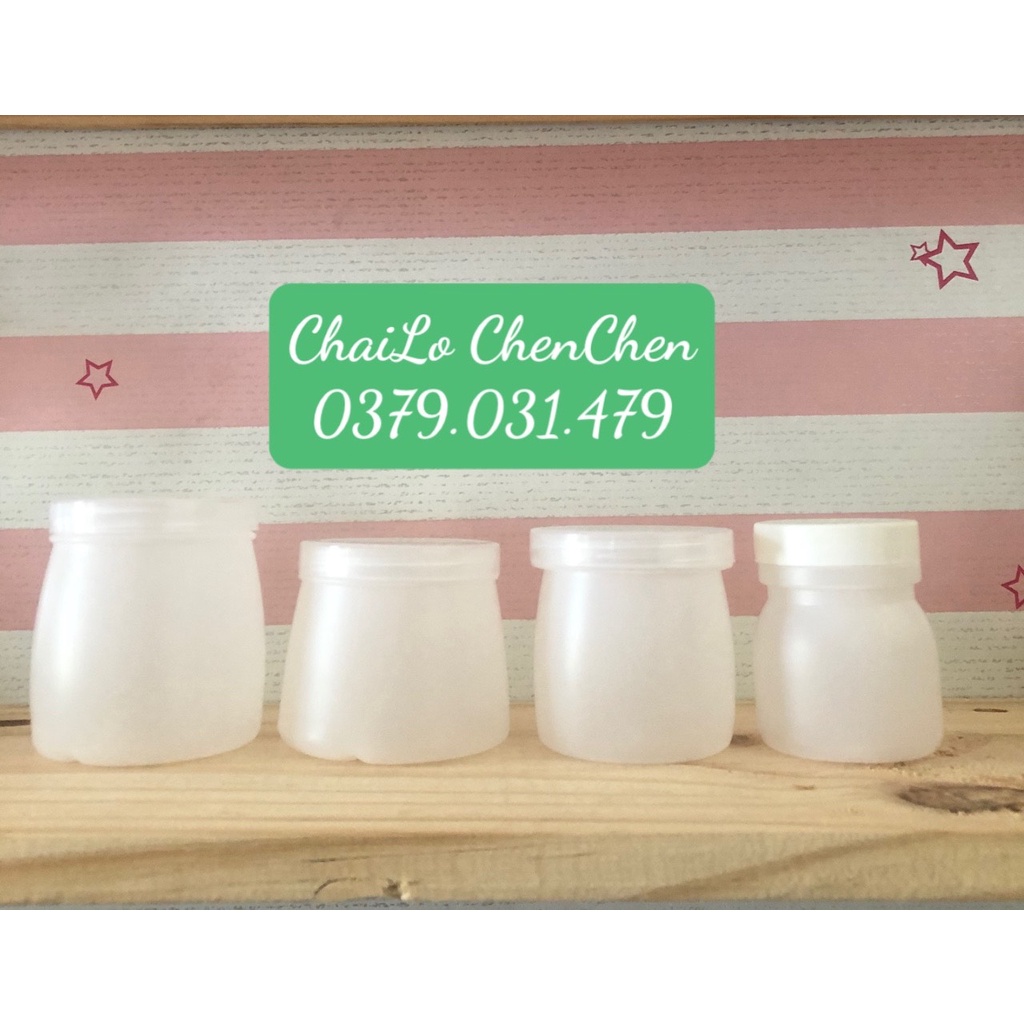 HỦ NHỰA ĐỰNG SỮA CHUA DUNG TÍCH 90ML 100ML 120ML 160ML
