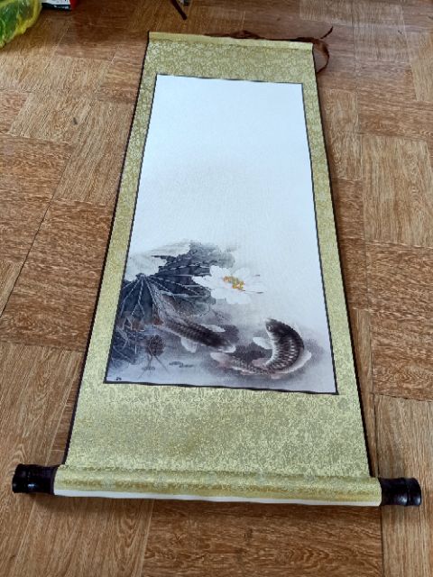 Giấy biểu lụa viết thư pháp kt 35*90