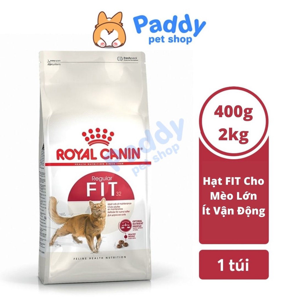 Hạt Royal Canin Fit 32 Cho Mèo Trưởng Thành Vận Động Thường Xuyên