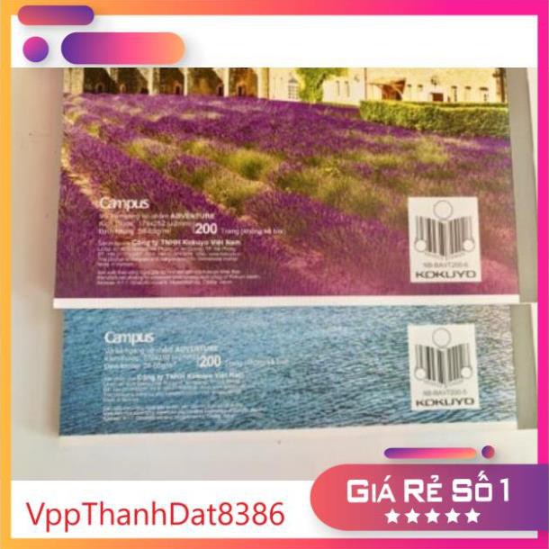 (Sale)  Set 10 Vở Campus 200 trang có chấm hàng cao cấp