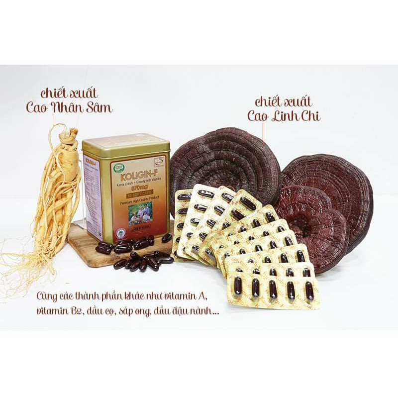 Bộ 7 hộp sâm viên KOLIGIN F (50 viên /hộp) Sản xuất và nhập khẩu trực tiếp từ Hàn Quốc.