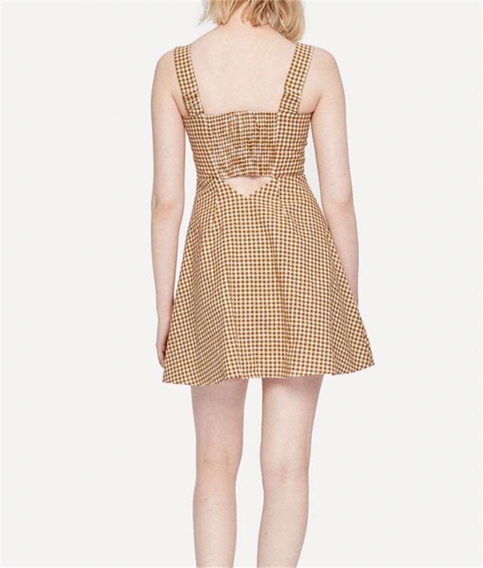 Đầm caro 2 dây ulzzang cực xinh