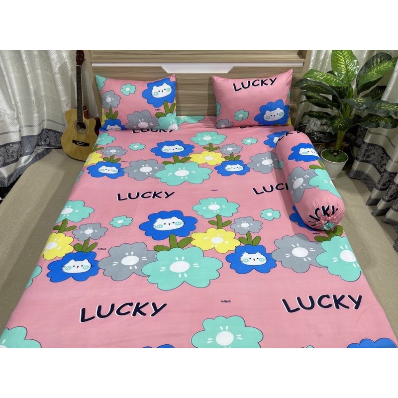 Bộ Drap thun Hàn Quốc 6 màu mẫu hoạt hình cho bé siêu cưng
