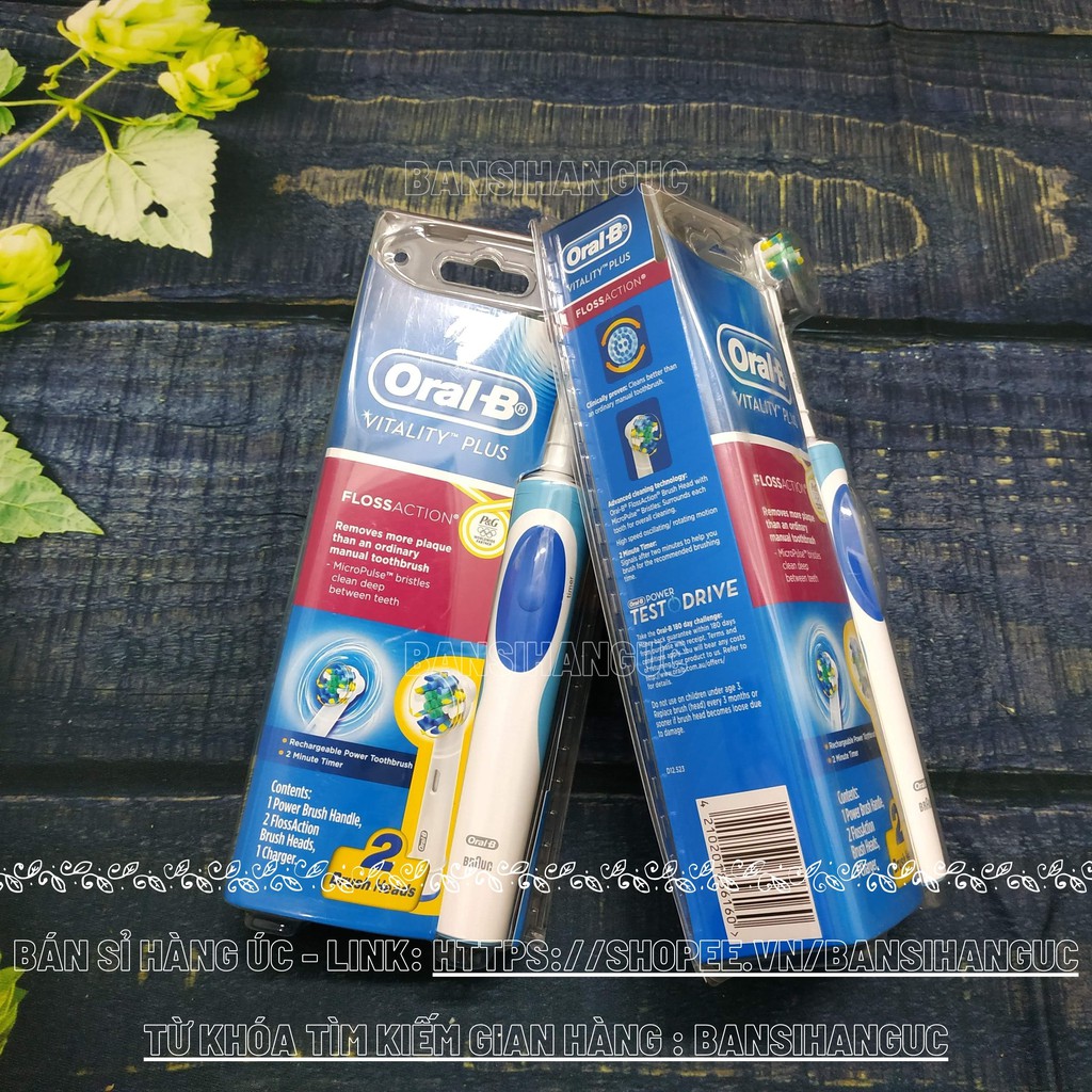 Bàn chải đánh răng điện Oral-B Vitality Plus 2 Đầu FlossAction