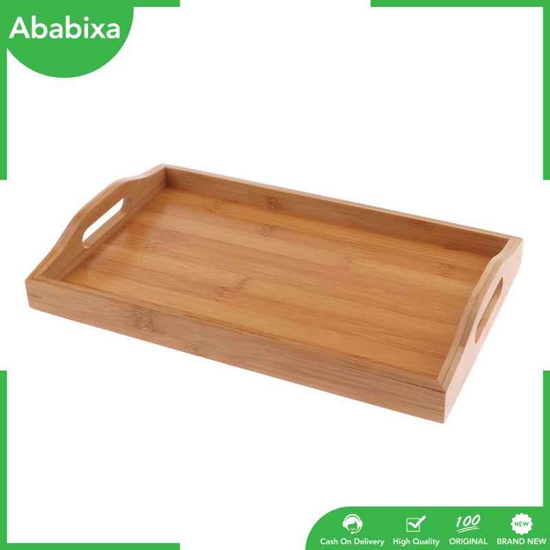 [Ababixa] Khay Phục Vụ Thức Ăn Bằng Gỗ Nhiều Kích Cỡ Phong Cách Vintage Cho Nhà Bếp