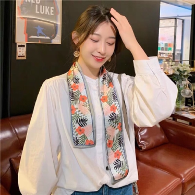 Khăn choàng cổ in hoạ tiết dễ thương - Maben