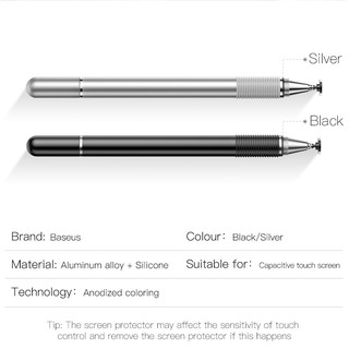 Bút cảm ứng Baseus điện dung 2 trong 1 cho Smartphone / Tablet/ iPad Golden Cudgel Capacitive Stylus Pen