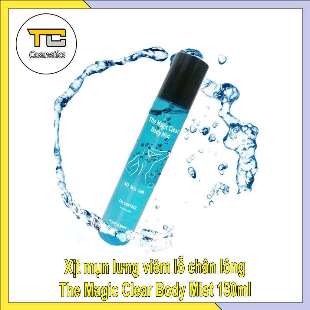 Xịt mụn lưng viêm lỗ chân lông - The Magic Clear Body Mist 150ml