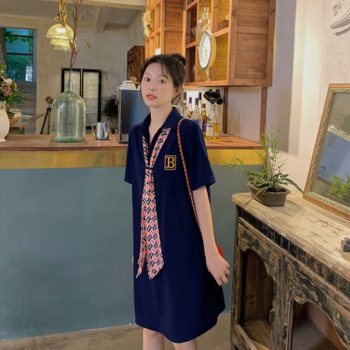 Áo Thun Polo Dáng Rộng Phong Cách Preppy Thời Trang Mùa Hè Có Size Lớn 300 Jin
