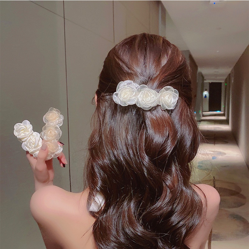 Kẹp Tóc Hình Hoa Bằng Hợp Kim Phong Cách Hàn Quốc Hợp Thời Trang Cho Nữ