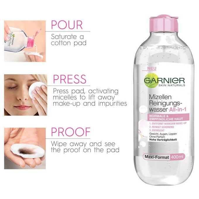 [BẢN PHÁP] Nước tẩy trang Garnier Micellar 400ml