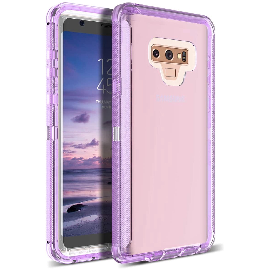 Vỏ  SAMSUNG NOTE 8 / NOTE 10 PLUS / S8 PLUS / NOTE 10 / NOTE 9 / S9 PLUS /  S10 / S8 / S10 PLUS / S9 Clear Chống sốc nặng Bảo vệ nhiệm vụ nặng 3 trong 1 3D + Ốp lưng silicon mềm dẻo Silicone