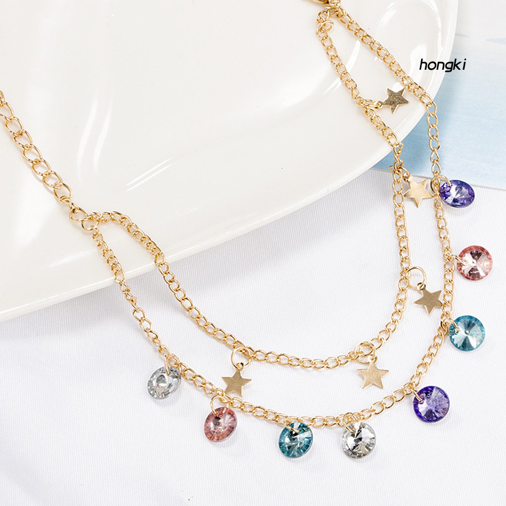 Set 2 Lắc Chân Nhiều Màu Phong Cách Boho Thời Trang Cho Nữ