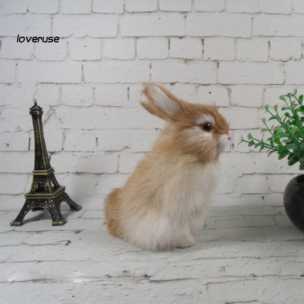 Mô Hình Chú Thỏ Giả Đáng Yêu Dùng Để Trang Trí