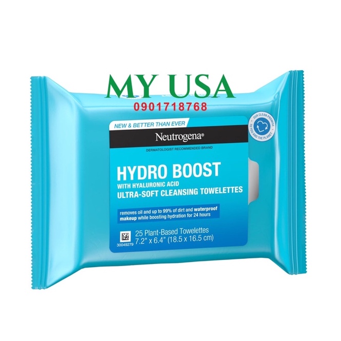 KHĂN GIẤY ƯỚT TẨY TRANG NEUTROGENA MAKEUP REMOVER MỸ