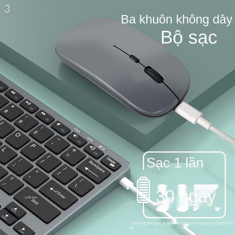 ♈❈Obeidi Bộ bàn phím và chuột không dây Bluetooth phù hợp với máy tính bảng Apple Android ba chế độ