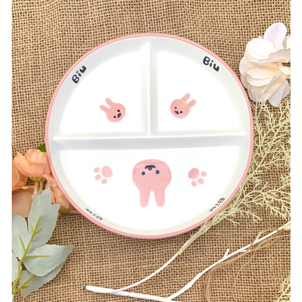 Đĩa Sứ Bộ Bát Đĩa Decor Set Chén Dĩa Sứ Dễ Thương Cute Cao Cấp S60