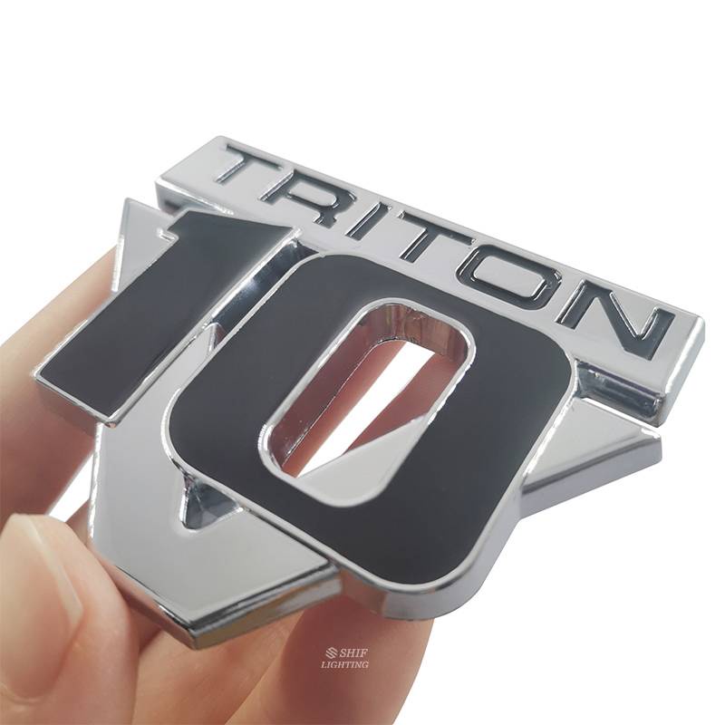 Decal Kim Loại Hình Logo Xe Hơi Triton V10 1 X