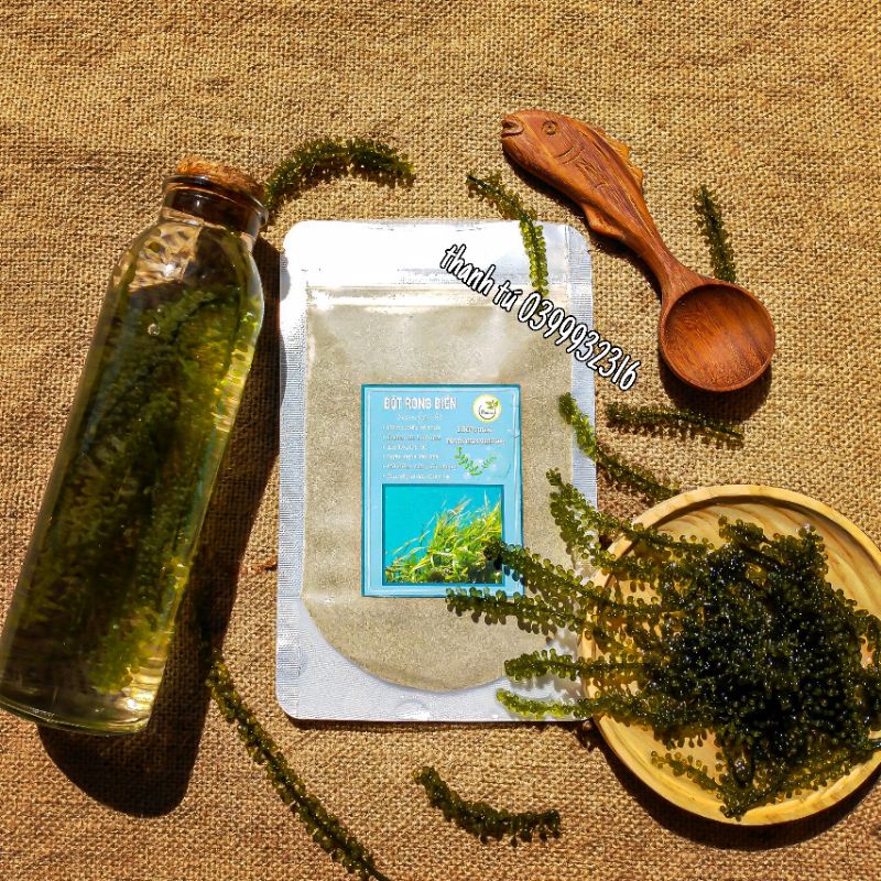 100g bột rong biển đắp mặt xanh tự nhiên nguyên chất