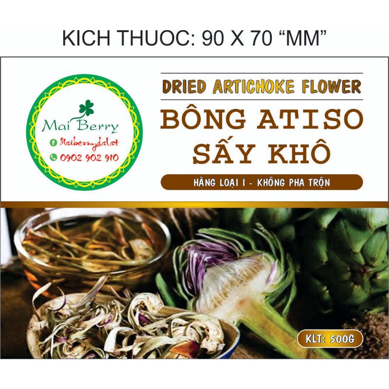 Bông atiso sấy khô nguyên chất
