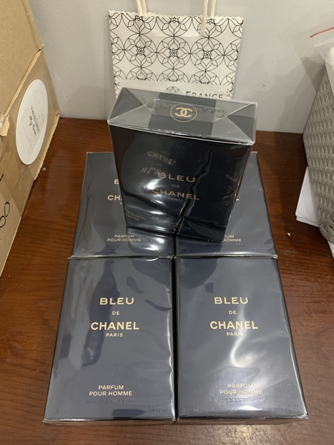 Nước hoa Chanel Bleu Parfum Pour Homme 100ml full seal (chữ vàng như hình) (HCM)