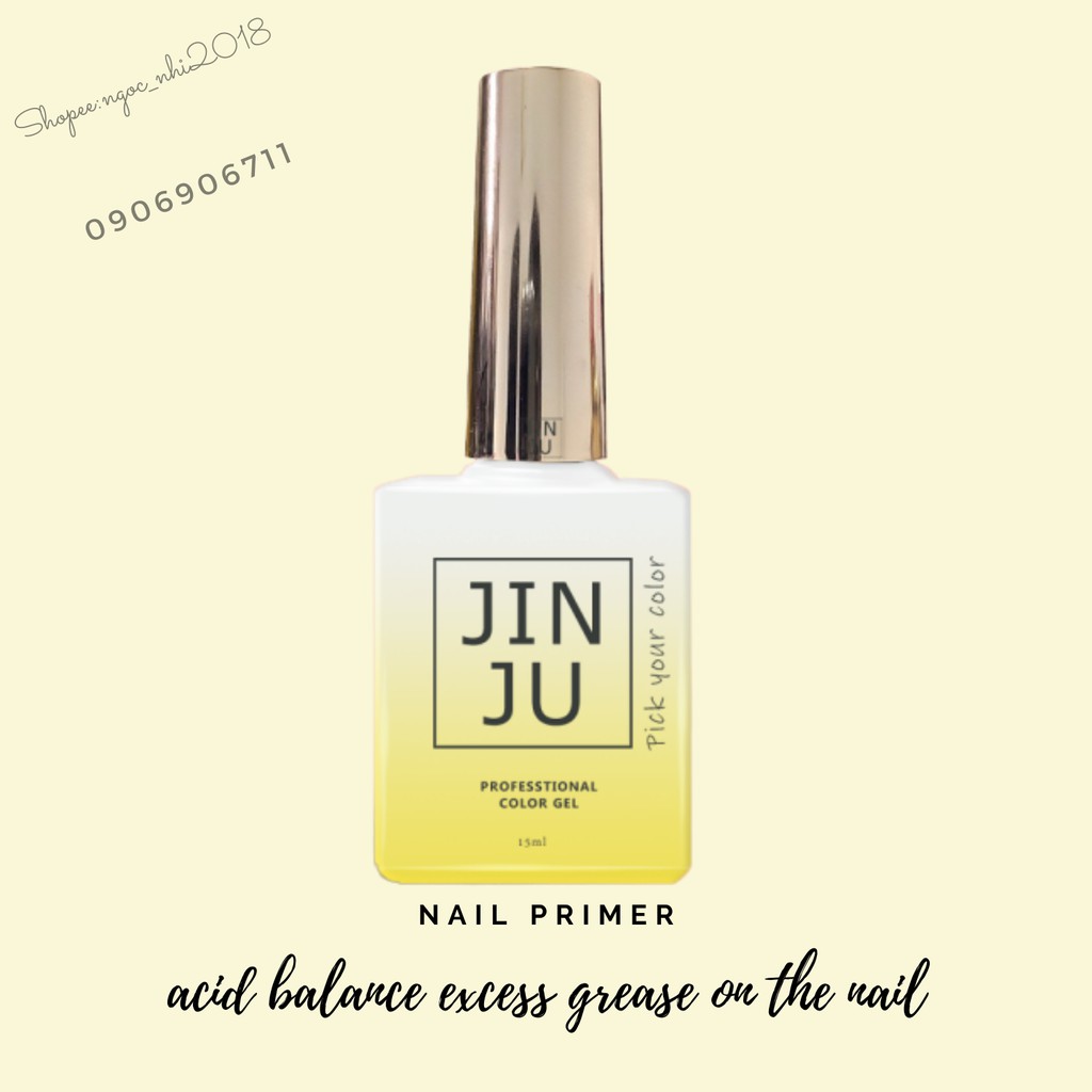 Khử dầu móng JINJU làm sạch dầu chai 15ml