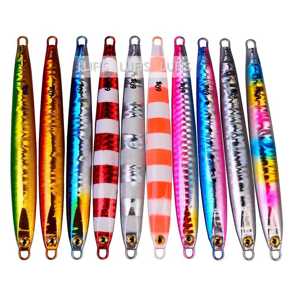 jigging Mồi Câu Cá Giả 10g - 60g Có 10 Màu Fishing lure