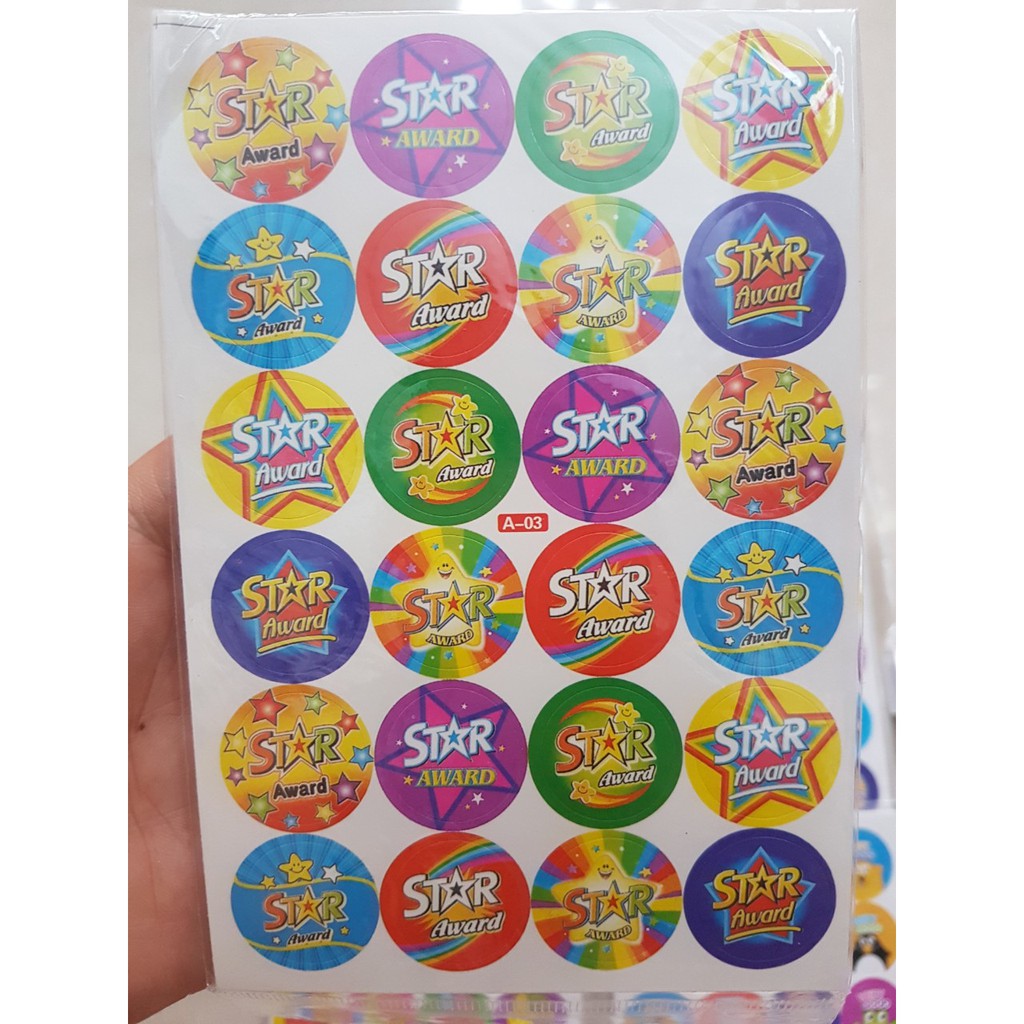 Sticker lời khen tiếng anh 240 hình